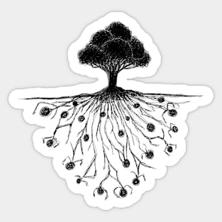 Human tree Sticker